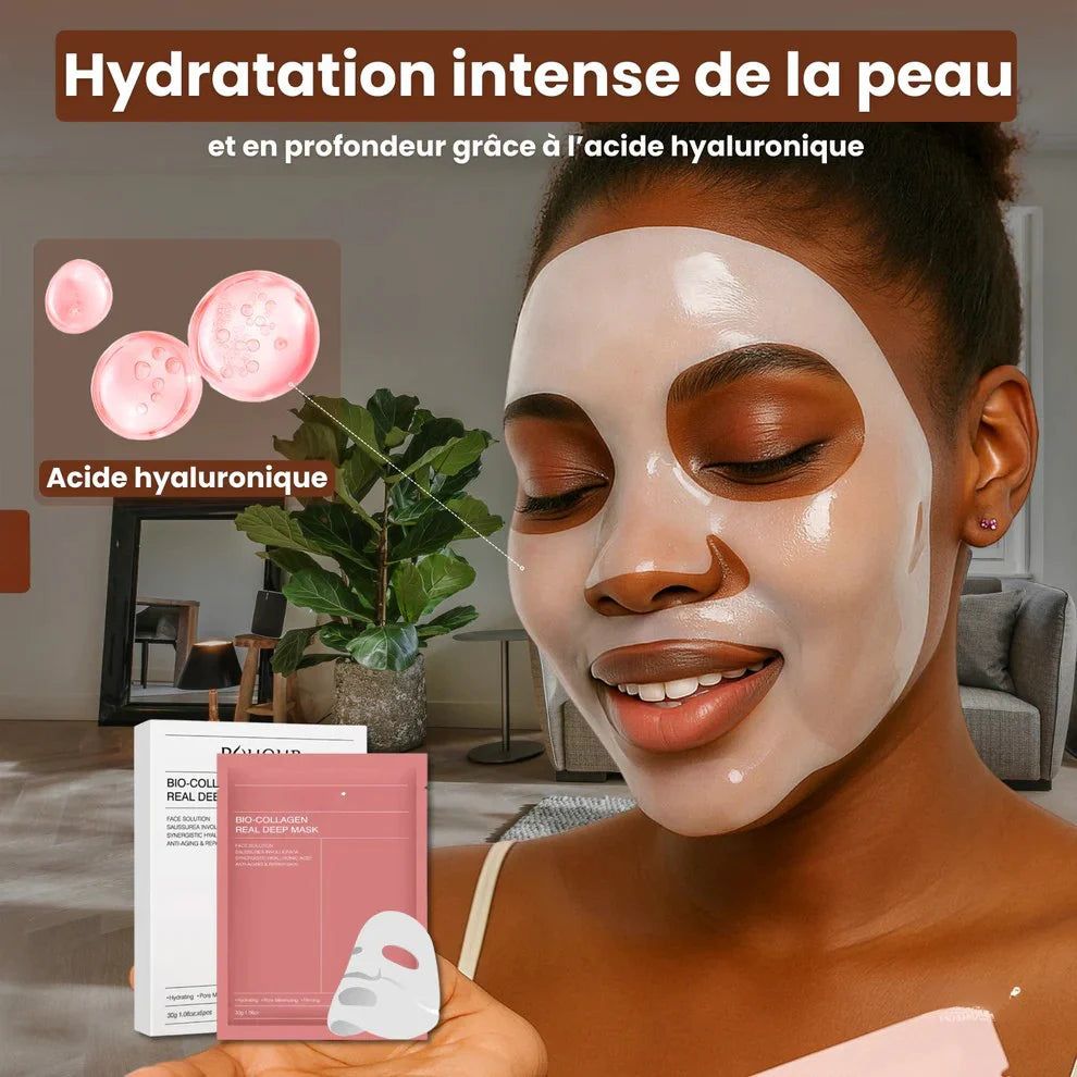 LOT DE 4 Masque de nuit hydratant au collagène hydrolysé de Corée, anti-rides, raffermissant, hydratant