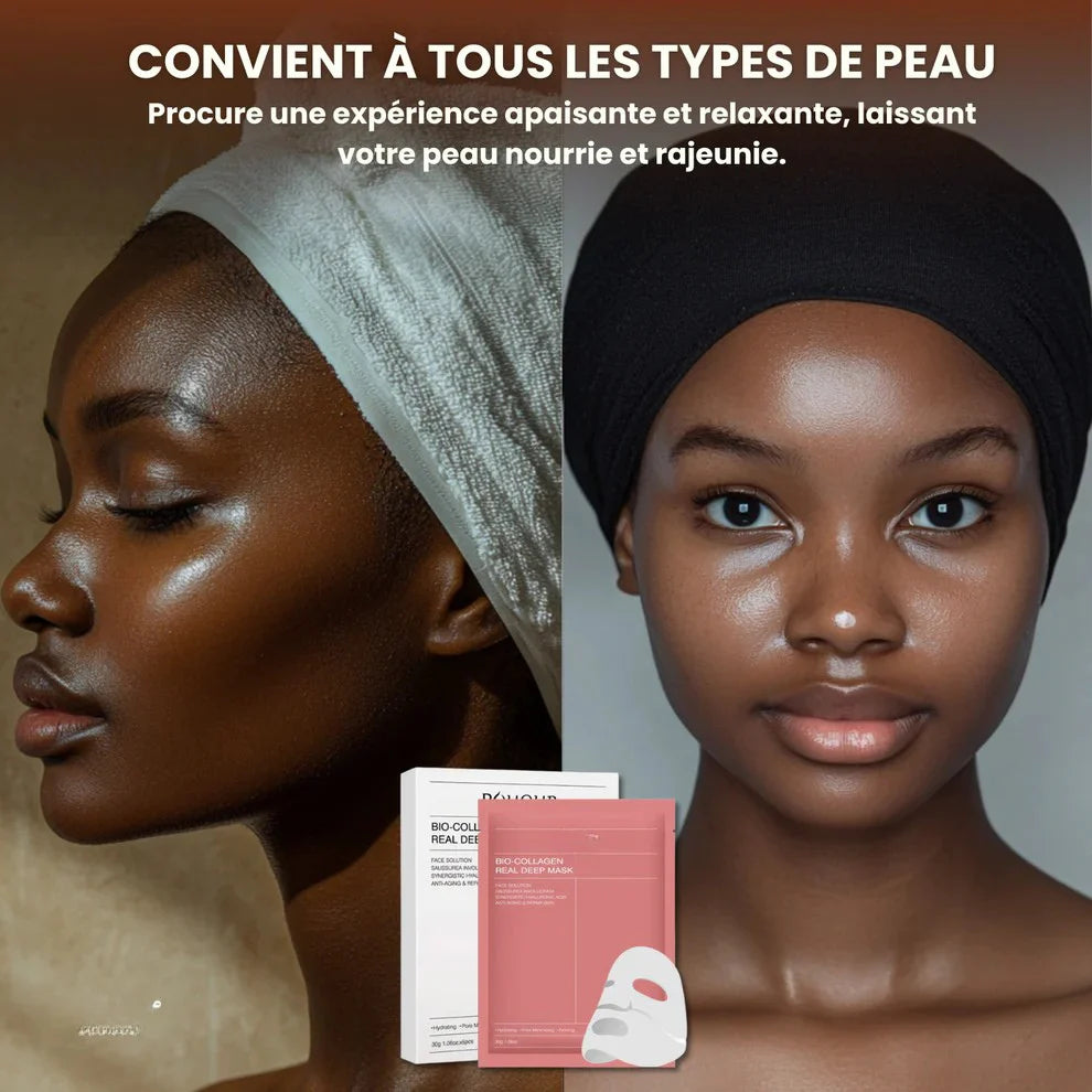 LOT DE 4 Masque de nuit hydratant au collagène hydrolysé de Corée, anti-rides, raffermissant, hydratant